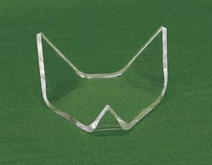 Acrylic Geode triangle ¾" H x 1½" W x 1¼" D