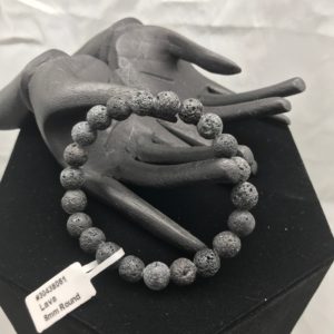 lava bead mineral bracelet