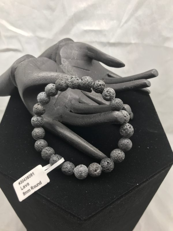 lava bead mineral bracelet