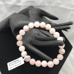 rose quartz mineral bracelet