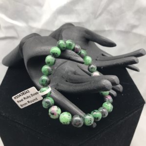 ruby zoisite mineral bracelet