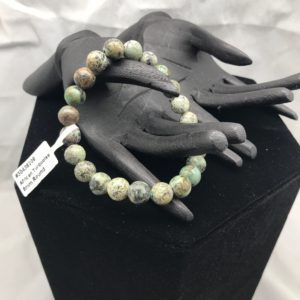 african turquoise bracelet mineral 8mm