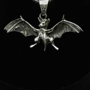 Sterling silver bat pendant