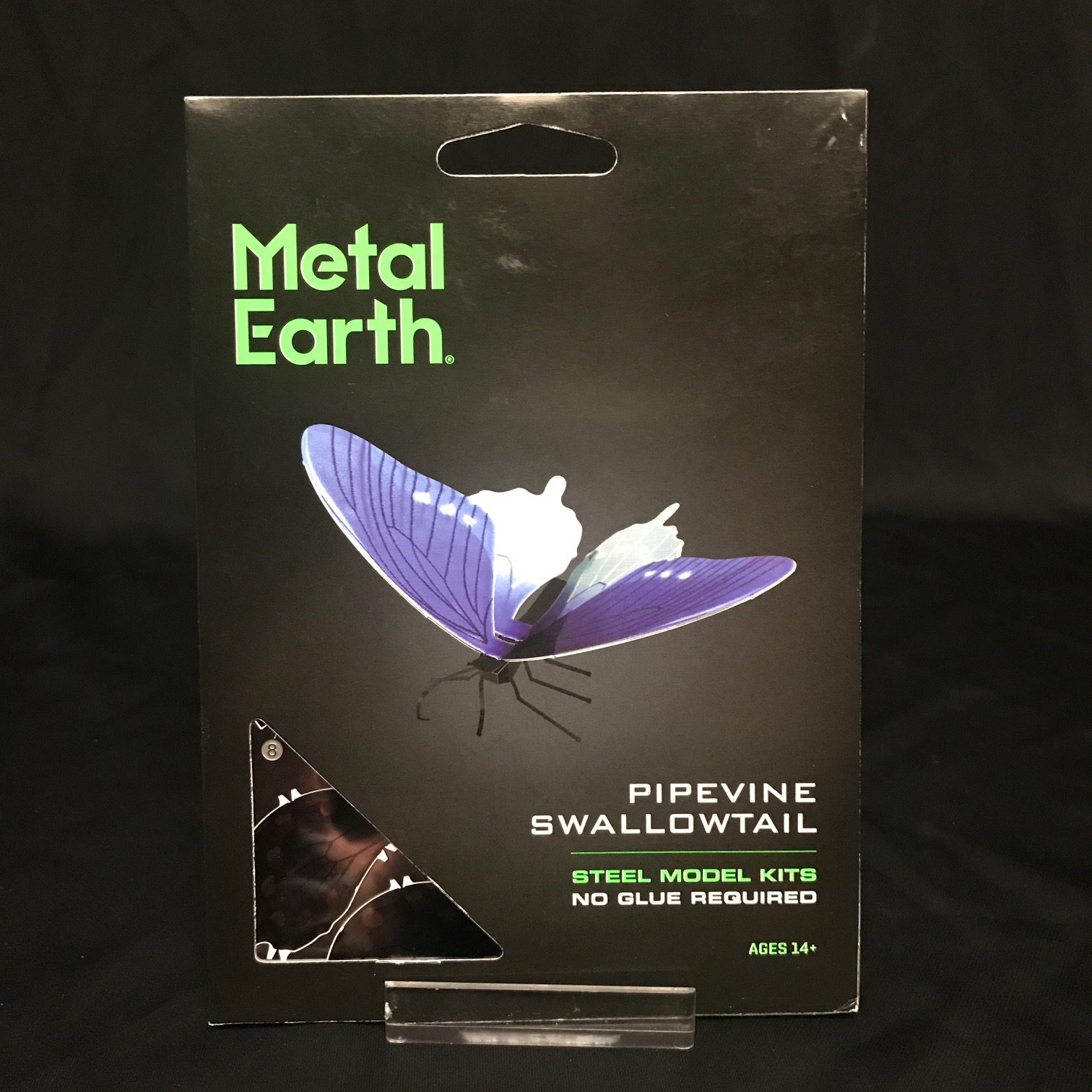 Metal Earth Pipevine Swallowtail Butterfly colour DIY laser cut steel model kit 