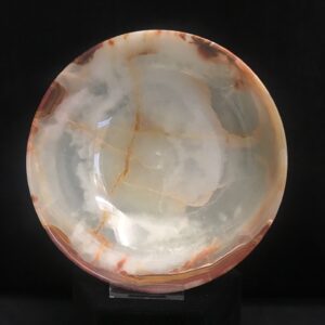 Eight inch onyx bowl