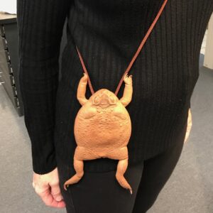 Marvelous cane toad purse