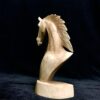 suar wood carved horse