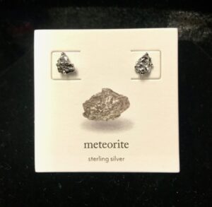 little meteorite stud earrings