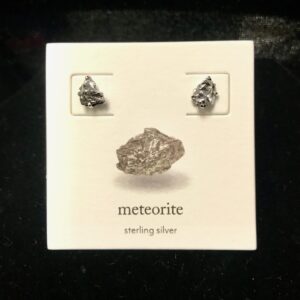 little meteorite stud earrings
