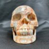 Red network jasper skull