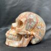 Red network jasper skull