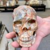 Red network jasper skull