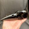 hand carved jet raven