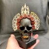 hand carved ebony skull