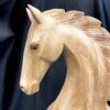 hand carved wooden horse