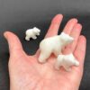 carved marble polar bears