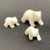 carved marble polar bears