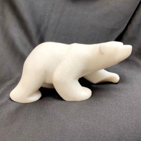 carved marble polar bear