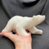 carved marble polar bear