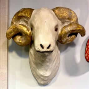 paper mache ram mount