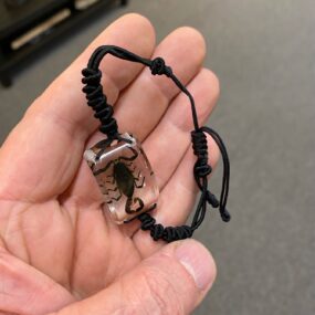 Black scorpion bracelet