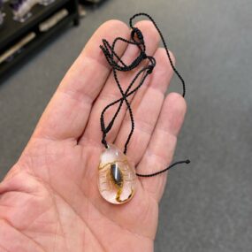 Golden scorpion necklace (1)